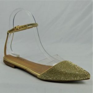 16248-LADIES FLAT WITH STUDDED POINTED TOE