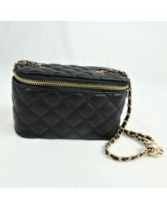 13430 LADIES HANDBAG WITH GOLD CHAIN STRAP