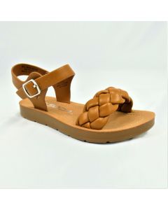 HAPPY SODA WOMENS FLAT CASUAL PLATFORM ANKLE STRAP SANDAL