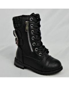 16225-LITTLE GIRLS BOOTS WITH TWO BUCKLES