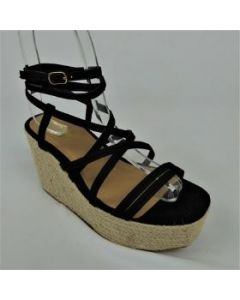 17083 - BAMBOO WOMENS CASUAL STRAPPY WEDGE