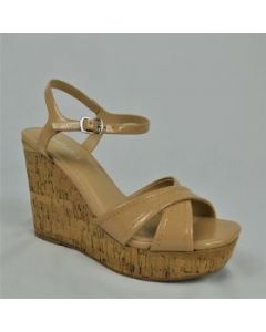 17210 - WOMENS CASUAL CORK WEDGE SANDAL