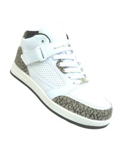 18008 MEN'S LACE-UP FASHION SNEAKER WITH VELCRO STRAP