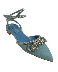 18024 WOMEN'S STRAPPY DRESS POINTED TOE FLAT