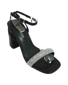 18025 WOMEN'S STRAPPY DRESS SANDAL WITH RHINESTONE DETAIL