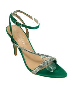 18026 WOMEN'S STRAPPY DRESS SANDAL WITH RHINESTONE DETAIL