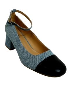 18148 - WOMENS OFFICE/CASUAL LOW HEEL MARY JANE W/ANKLE STRAP