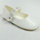 10014 LITTLE GIRLS CHURCH SHOES WITH RHINESTONE AND SIDE STRAP