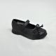 11027 GIRLS CHECKERED STYLE SCHOOL SHOE WITH SIDE STRAP