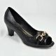 11872 NATALIE - 6345 WOMENS PEEP TOE CROCO WORK PUMP