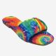 12134 ANNA FLATS WITH TIE DYE SOLE AND PLEATED BAND