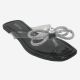 12146 ANNA SANDAL WITH CLEAR STRAP AND RHINETSONE BOW
