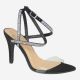 12524 LADIES RHINETSTONE STRAPPY SANDAL WITH CLEAR TOE STRAP