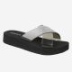 12528 - SODA WOMENS FOAM PLATFORM SANDAL WITH RHINESTONES