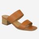 12532 - CITY CLASSIFIED WOMENS CASUAL/WORK 2 STRAP SLIP ON HEELED SANDAL