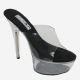 12761 LADIES CLEAR PLATFORM HEEL WITH CLEAR BAND