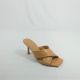 12973 BAMBOO LOW MULE WITH CROSS OVER STRAP