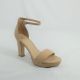 13046 LADIES SUEDE THICK HEEL WITH MEDIUM TOE STRAP