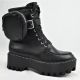 13094 ANNE MICHELLE   STAGING-21 WOMENS PLATFORM LACE UP BOOT