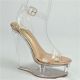13126 LADIES WEDGE WITH CLEAR HEEL AND STRAP