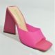 13131 LILIANA TRIANGEL HEEL MULE WITH PLASTIC TOE STRAP