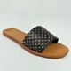 13397 - SUNNY FEET WOMENS CASUAL SLIP ON STUDDED SANDAL