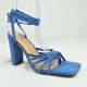 13581 LADIES SUEDE TIE UP PUMP