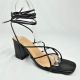 13582 LADIES BLOCK HEEL TIE UP SANDAL