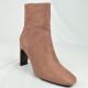 13597 BAMBOO  DOMINO-01 WOMENS SUEDE ANKLE BOOT