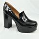 13609 LADIES PLATFORM BLOCK HEEL PENNY LOFTER