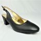 13646 LADIES LEATHER LOW SLING BACK