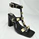 13665 LADIES STRAPPY SANDAL WITH GOLD STUD