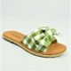 14429 CHECKERED BOW SLIPPER