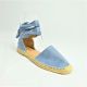 14445 WOMENS CASUAL DENIM ESPADRILLE FLAT