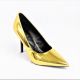 15573  METALLIC POINTED TOE DRESS PUMP