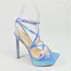 15591  WOMENS METALLIC STRAPPY STILETTO SANDAL