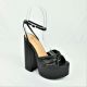 15593  WOMENS PLATFORM DRESS SANDAL WITH ANKLE STRAP