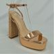 15793-PLATFORM SANDAL WITH STUDDED HEEL