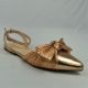 16058-FLAT POINTED TOE METALIC SLIP ON