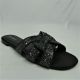 16198-LADIES FLAT SLIPPERS WITH MULTI STUDDED TOE STRAP