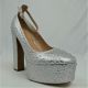 16203-LADIES PLATFORM WITH STUDDED BODY AND ANKLE STRAP