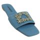18021 WOMEN'S DRESS SLIDE WITH RHINESTONE DETAIL