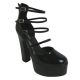 18143 - HIGH HEEL PLATFORM W/MULTI STRAPS