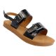 19160 FLAT CROC DETAIL WOMENS SANDAL