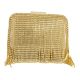 19210 WOMEN'S DRESS CLUTCH WITH RHINESTONE DRAPERY