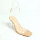 19212 WOMEN'S DRESS SANDAL WITH ACRYLIC HEEL