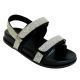 19215 WOMEN'S DOUBLE VELCRO STRAP SANDAL WITH RHINESTONE DETAIL