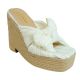 19223 WOMEN'S PLATFORM SANDAL WITH BOW DETAIL