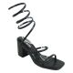 19226 WOMEN'S DRESS HEEL SANDAL WITH COIL DETAIL