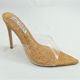 8260 LADIES CORK HEEL CLEAR TOE STRAP